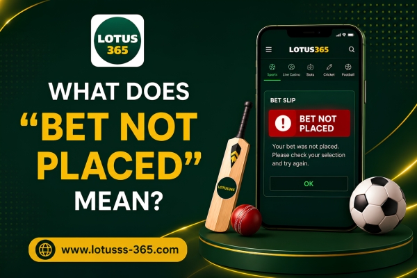 Lotus365 Bet Not Placed