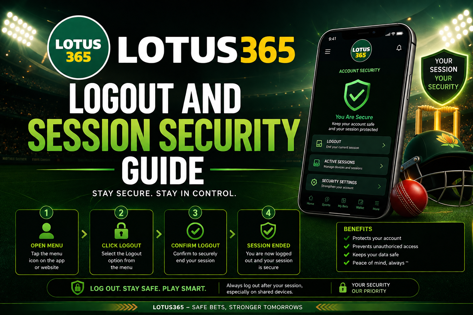 Read more about the article Lotus365 Session Security Guide | Logout & Login Safety Tips