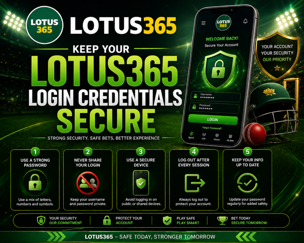 Keep your login secure: lotus365