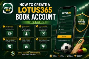 How to Create a Lotus365 Book Account Step by Step