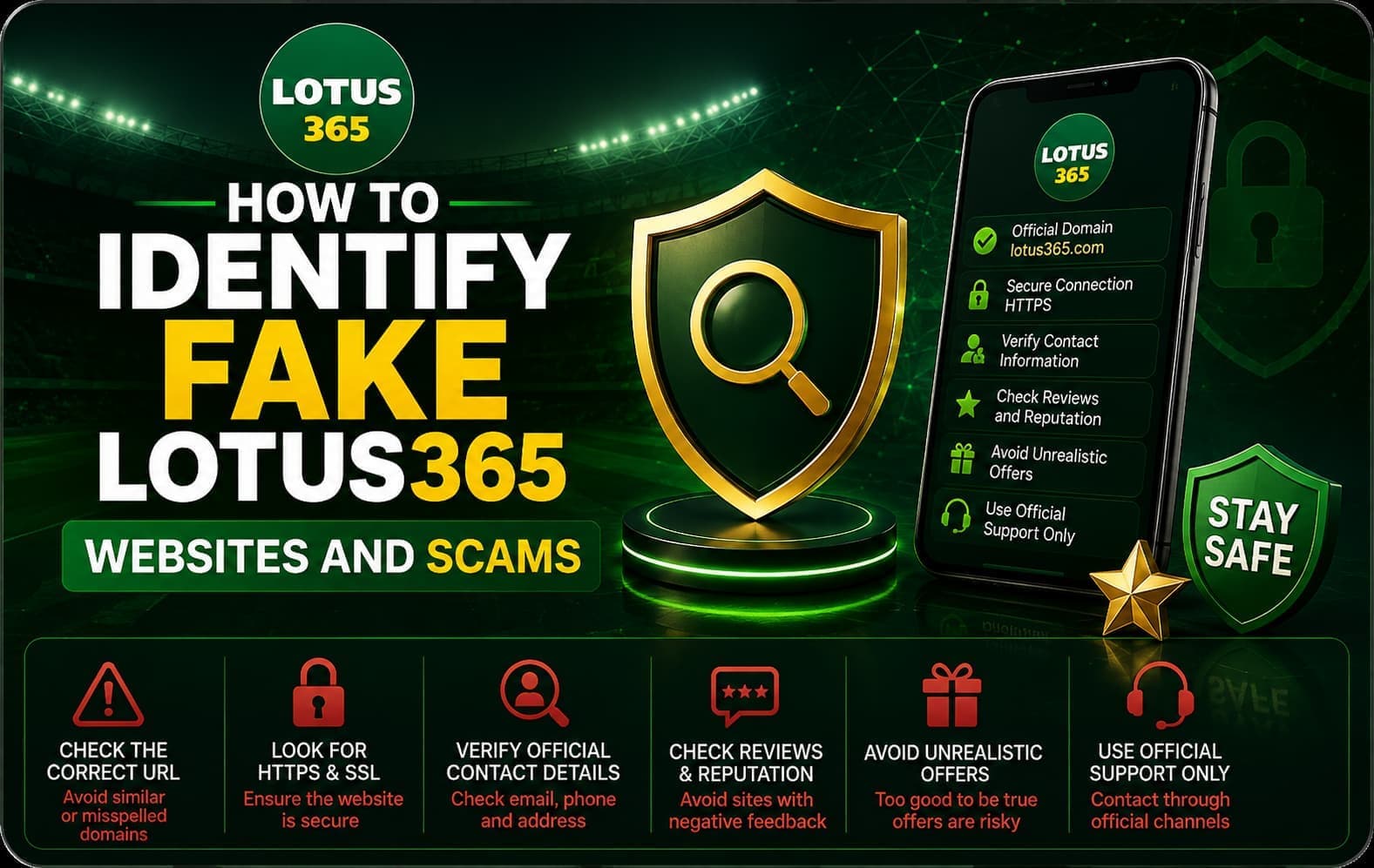Read more about the article How to Identify Fake Lotus365 Websites and Scams