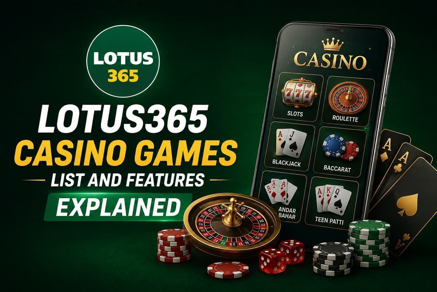 Lotus365 Casino Games List and Features Explained