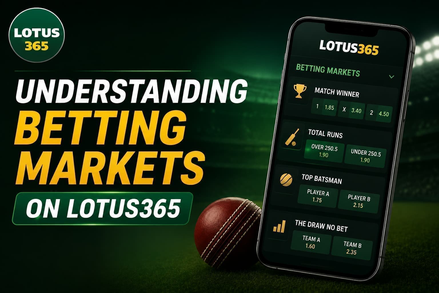 Understanding Betting Markets on Lotus365